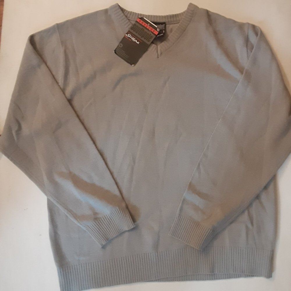 New With Tags Men's  XL(20) South  Pole Gray V-Neck Sweater.